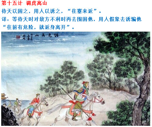 孙子兵法的三十六计有哪些？三十六计完整版
