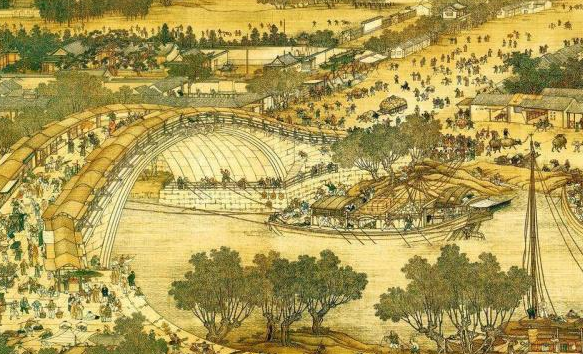 《清明上河图》共分为哪些段落？分别画了什么内容？