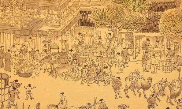 《清明上河图》共分为哪些段落？分别画了什么内容？